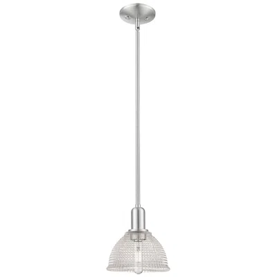 Innovations Lighting Arcadia Arietta 8"w Brushed Nickel Stem Mini Pendant W/ Clear Shade