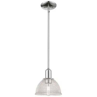 Innovations Lighting Arcadia Arietta 8"w Chrome Stem Hung Mini Pendant W/ Clear Shade