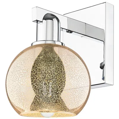 Innovations Lighting Arcadia Athens 10" High Polished Chrome Sconce With Mercury Shade
