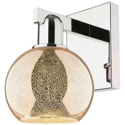 Innovations Lighting Arcadia Athens 10" High Polished Nickel Sconce With Mercury Shade