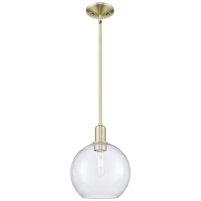 Innovations Lighting Arcadia Athens 10"w Brass Stem Hung Mini Pendant With Seedy Shade