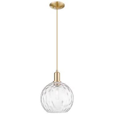 Innovations Lighting Arcadia Athens 10"w Bronze Cord Mini Pendant W/ Water Glass Shade