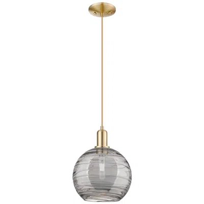 Innovations Lighting Arcadia Athens 10"w Bronze Cord Pendant W/ Light Smoke Deco Shade