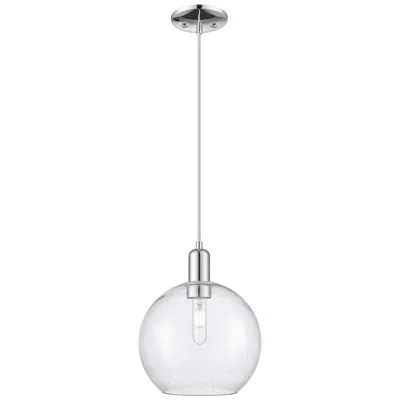 Innovations Lighting Arcadia Athens 10"w Chrome Cord Hung Mini Pendant W/ Seedy Shade