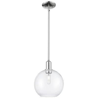 Innovations Lighting Arcadia Athens 10"w Chrome Stem Hung Mini Pendant W/ Clear Shade