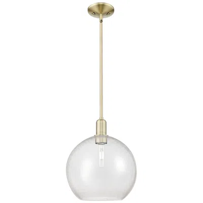 Innovations Lighting Arcadia Athens 12"w Brass Stem Hung Mini Pendant With Seedy Shade
