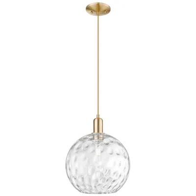 Innovations Lighting Arcadia Athens 12"w Bronze Cord Mini Pendant W/ Water Glass Shade