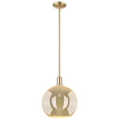 Innovations Lighting Arcadia Athens 12"w Bronze Stem Mini Pendant W/ Mercury Shade