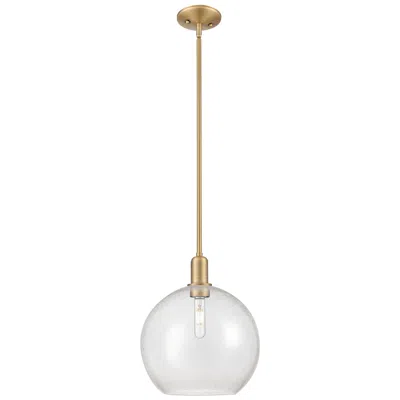 Innovations Lighting Arcadia Athens 12"w Brushed Brass Stem Mini Pendant W/ Seedy Shade