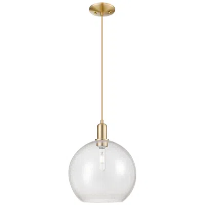 Innovations Lighting Arcadia Athens 12"w Champagne Bronze Cord Mini Pendant W/ Seedy Shade