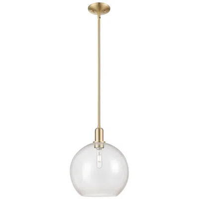 Innovations Lighting Arcadia Athens 12"w Champagne Bronze Stem Mini Pendant W/ Seedy Shade