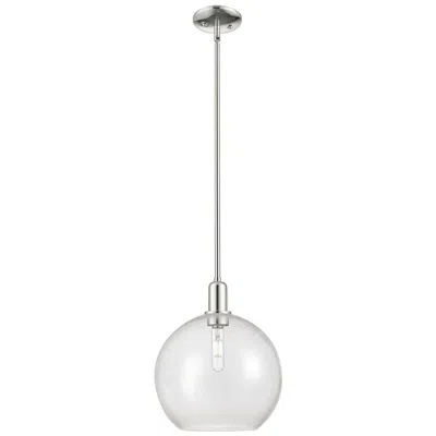 Innovations Lighting Arcadia Athens 12"w Polished Nickel Stem Mini Pendant W/ Seedy Shade