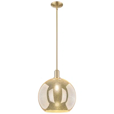 Innovations Lighting Arcadia Athens 14"w Bronze Stem Mini Pendant W/ Mercury Shade