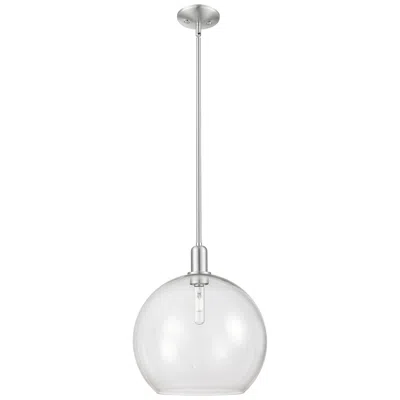 Innovations Lighting Arcadia Athens 14"w Brushed Nickel Stem Mini Pendant W/ Clear Shade
