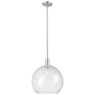Innovations Lighting Arcadia Athens 14"w Brushed Nickel Stem Mini Pendant W/ Seedy Shade