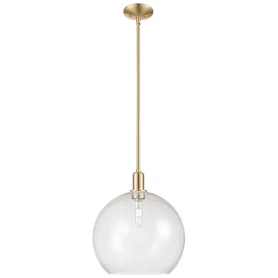 Innovations Lighting Arcadia Athens 14"w Champagne Bronze Stem Mini Pendant W/ Seedy Shade