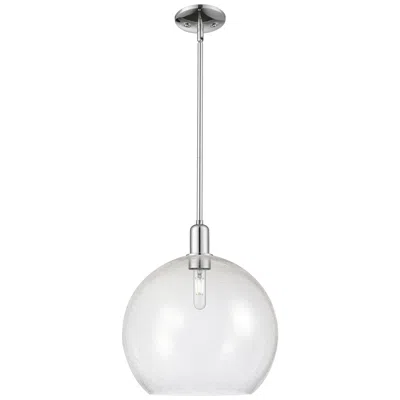 Innovations Lighting Arcadia Athens 14"w Chrome Stem Hung Mini Pendant W/ Seedy Shade