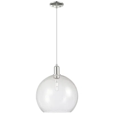 Innovations Lighting Arcadia Athens 14"w Polished Nickel Cord Mini Pendant W/ Seedy Shade