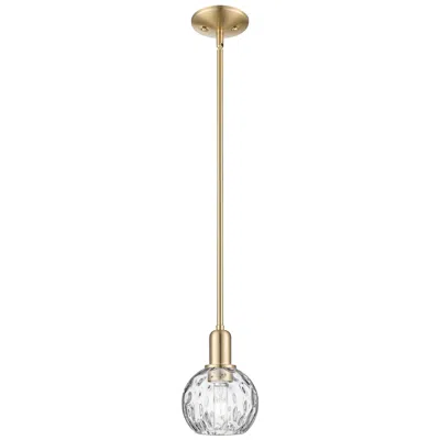 Innovations Lighting Arcadia Athens 6"w Bronze Stem Mini Pendant W/ Water Glass Shade