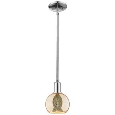 Innovations Lighting Arcadia Athens 6"w Chrome Stem Hung Mini Pendant W/ Mercury Shade