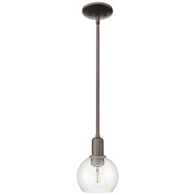 Innovations Lighting Arcadia Athens 6"w Oiled Bronze Stem Hung Mini Pendant W/ Clear Shade