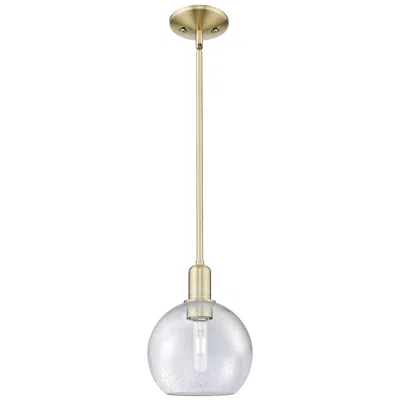 Innovations Lighting Arcadia Athens 8"w Brass Stem Hung Mini Pendant With Seedy Shade