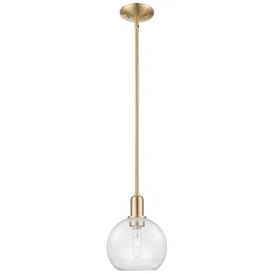 Innovations Lighting Arcadia Athens 8"w Champagne Bronze Stem Mini Pendant W/ Clear Shade