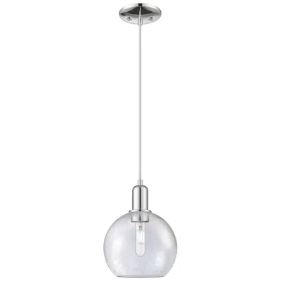 Innovations Lighting Arcadia Athens 8"w Chrome Cord Hung Mini Pendant W/ Seedy Shade