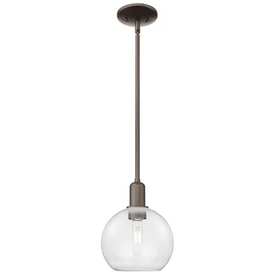 Innovations Lighting Arcadia Athens 8"w Oiled Bronze Stem Hung Mini Pendant W/ Clear Shade
