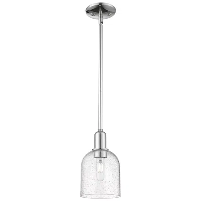 Innovations Lighting Arcadia Bella 6"w Chrome Stem Hung Mini Pendant W/ Seedy Shade