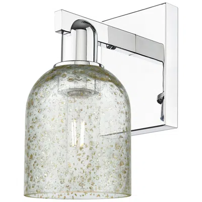 Innovations Lighting Arcadia Caledonia 11" High Polished Chrome Sconce With Mica Shade