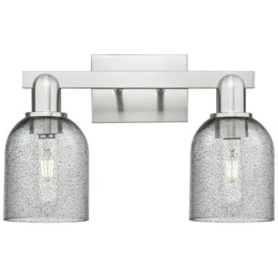 Innovations Lighting Arcadia Caledonia 16"w 2 Light Gold Vanity Light W/ Charcoal Shade