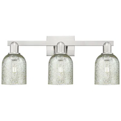 Innovations Lighting Arcadia Caledonia 24"w 3 Light Brushed Nickel Bath Light W/ Mica Shade
