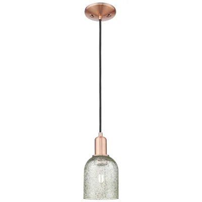 Innovations Lighting Arcadia Caledonia 5"w Copper Cord Hung Mini Pendant With Mica Shade