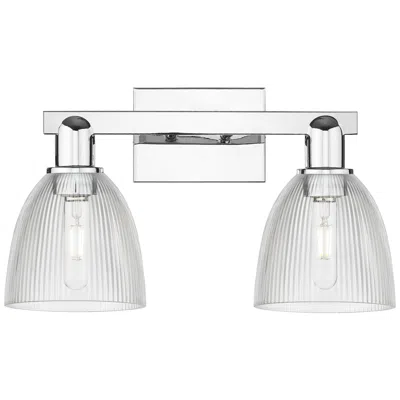 Innovations Lighting Arcadia Castile 17"w 2 Light Chrome Vanity Light W/ Clear Shade