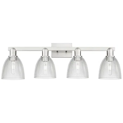 Innovations Lighting Arcadia Castile 33"w 4 Light Brushed Nickel Bath Light W/ Clear Shade
