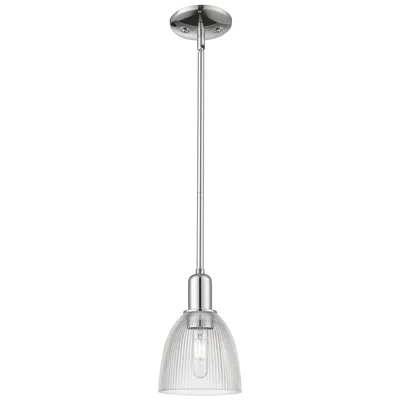 Innovations Lighting Arcadia Castile 6"w Chrome Stem Hung Mini Pendant W/ Clear Shade