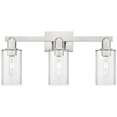 Innovations Lighting Arcadia Clymer 23"w 3 Light Brushed Nickel Vanity Light W/ Clear Shade