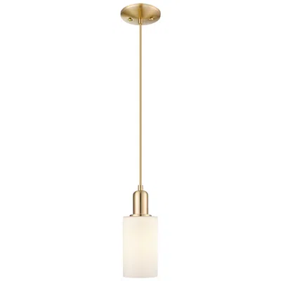 Innovations Lighting Arcadia Clymer 4"w Bronze Cord Mini Pendant W/ Matte White Shade