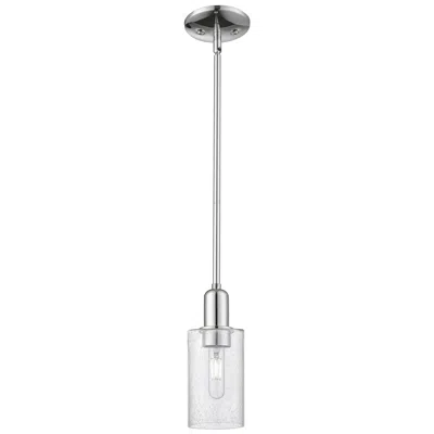 Innovations Lighting Arcadia Clymer 4"w Chrome Stem Hung Mini Pendant W/ Seedy Shade