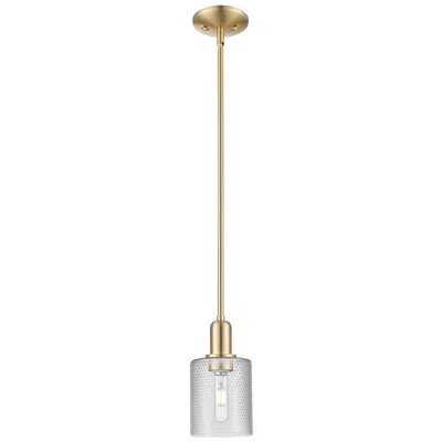 Innovations Lighting Arcadia Cobbleskill 5"w Bronze Stem Mini Pendant W/ Clear Shade In Gold