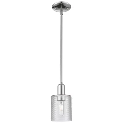 Innovations Lighting Arcadia Cobbleskill 5"w Chrome Stem Hung Mini Pendant W/ Clear Shade