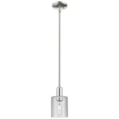 Innovations Lighting Arcadia Cobbleskill 5"w Polished Nickel Stem Pendant W/ Clear Shade