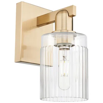 Innovations Lighting Arcadia Hadley 11" High Champagne Bronze Sconce With Clear Shade