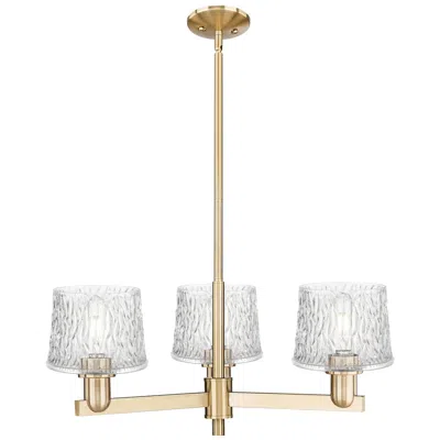 Innovations Lighting Arcadia Niagara 28"w 3 Light Bronze Stem Chandelier W/ Clear Shade