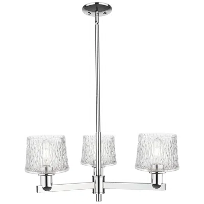 Innovations Lighting Arcadia Niagara 28"w 3 Light Chrome Stem Chandelier W/ Clear Shade