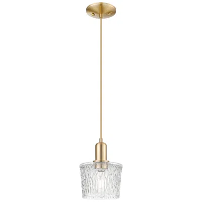 Innovations Lighting Arcadia Niagara 7"w Champagne Bronze Cord Mini Pendant W/ Clear Shade