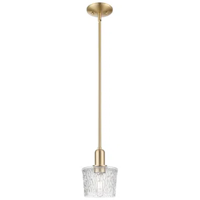 Innovations Lighting Arcadia Niagara 7"w Champagne Bronze Stem Mini Pendant W/ Clear Shade