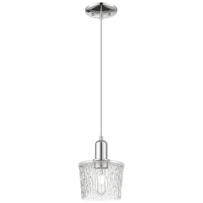 Innovations Lighting Arcadia Niagara 7"w Chrome Cord Hung Mini Pendant W/ Clear Shade