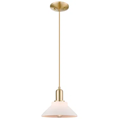 Innovations Lighting Arcadia Orwell 8"w Bronze Cord Mini Pendant W/ Matte White Shade
